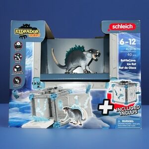 Creatures BattleCave Ice Rat Mythical Action Playset- Fantasy 40 Pieces Arena vs